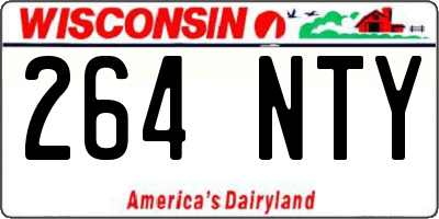 WI license plate 264NTY