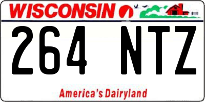 WI license plate 264NTZ