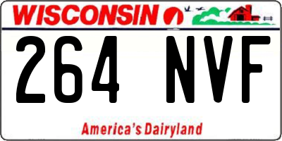 WI license plate 264NVF