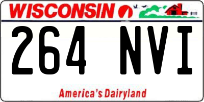 WI license plate 264NVI