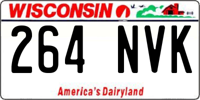 WI license plate 264NVK
