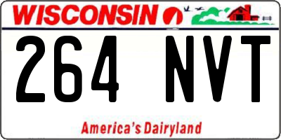 WI license plate 264NVT