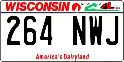 WI license plate 264NWJ