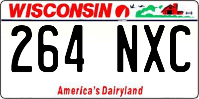 WI license plate 264NXC