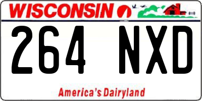 WI license plate 264NXD