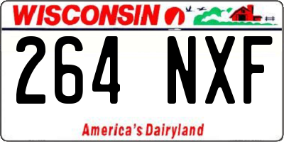WI license plate 264NXF