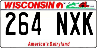 WI license plate 264NXK