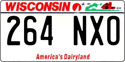 WI license plate 264NXO