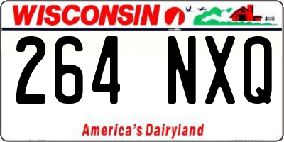 WI license plate 264NXQ