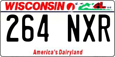WI license plate 264NXR