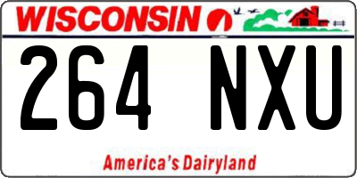 WI license plate 264NXU