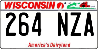 WI license plate 264NZA