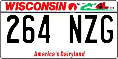 WI license plate 264NZG