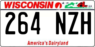 WI license plate 264NZH