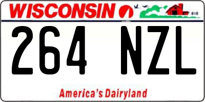 WI license plate 264NZL