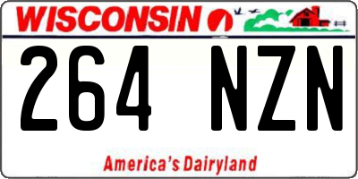 WI license plate 264NZN