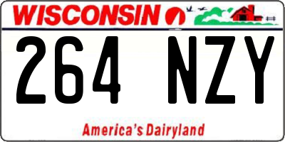 WI license plate 264NZY