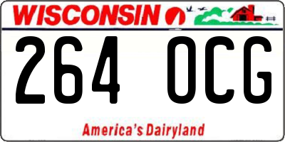 WI license plate 264OCG