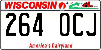 WI license plate 264OCJ