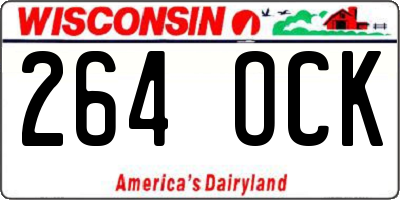 WI license plate 264OCK
