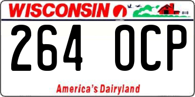 WI license plate 264OCP
