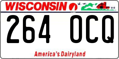 WI license plate 264OCQ