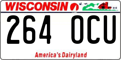 WI license plate 264OCU