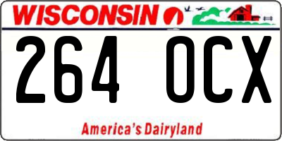 WI license plate 264OCX