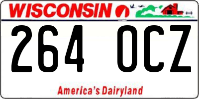 WI license plate 264OCZ