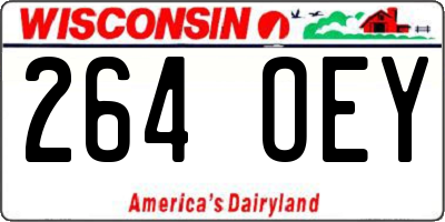 WI license plate 264OEY