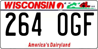 WI license plate 264OGF