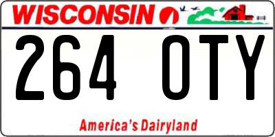 WI license plate 264OTY