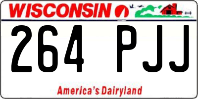 WI license plate 264PJJ