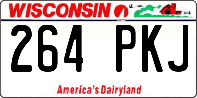WI license plate 264PKJ
