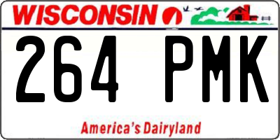 WI license plate 264PMK