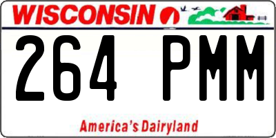 WI license plate 264PMM