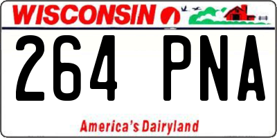 WI license plate 264PNA