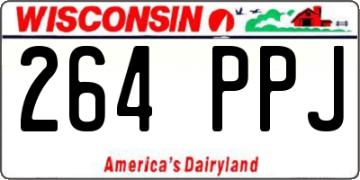 WI license plate 264PPJ