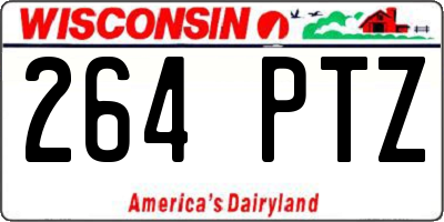 WI license plate 264PTZ