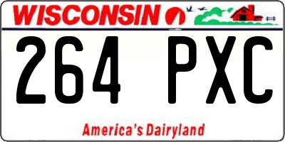 WI license plate 264PXC