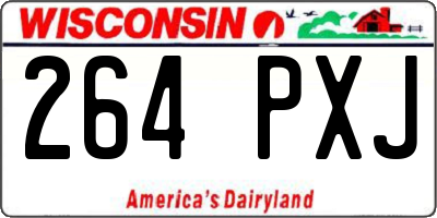 WI license plate 264PXJ