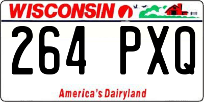 WI license plate 264PXQ