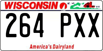 WI license plate 264PXX