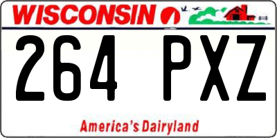 WI license plate 264PXZ