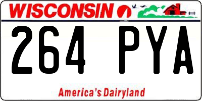 WI license plate 264PYA