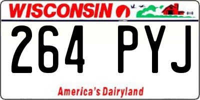 WI license plate 264PYJ