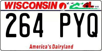 WI license plate 264PYQ