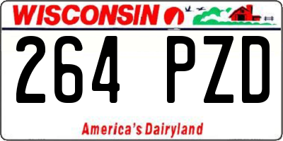 WI license plate 264PZD