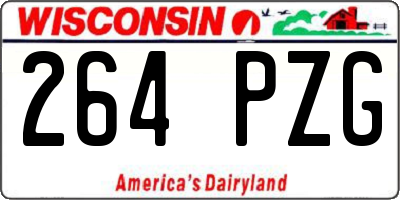 WI license plate 264PZG