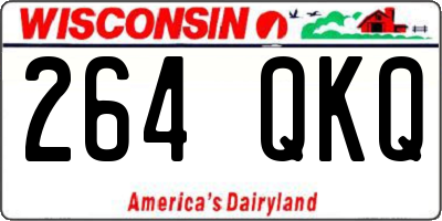 WI license plate 264QKQ